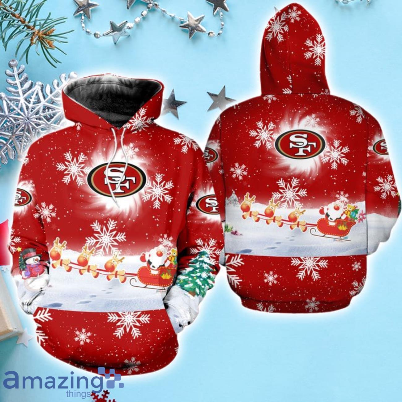 NFL 49ers Women's Plus Jacket with Sweater Lined Hood 