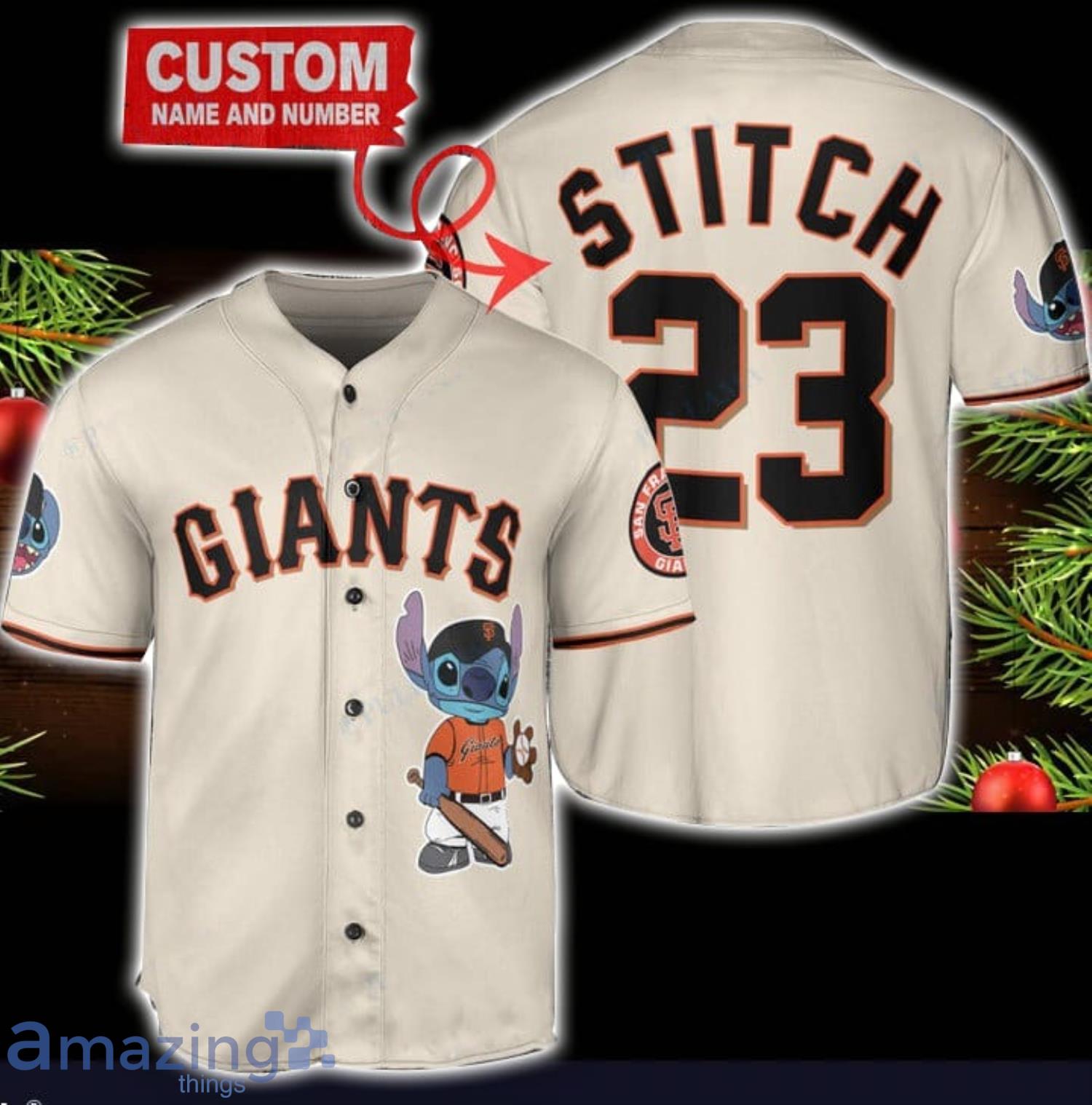 San Francisco Giants Personalized Name MLB Fans Stitch Baseball