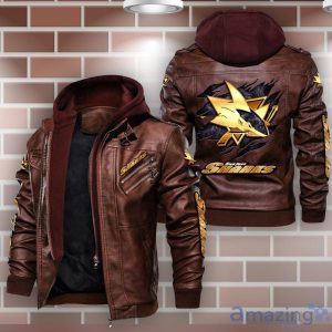 San Jose Sharks Leather Jacket For Fans Product Photo 2