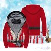 Santa Claus Christmas Fleece Zip Hoodie