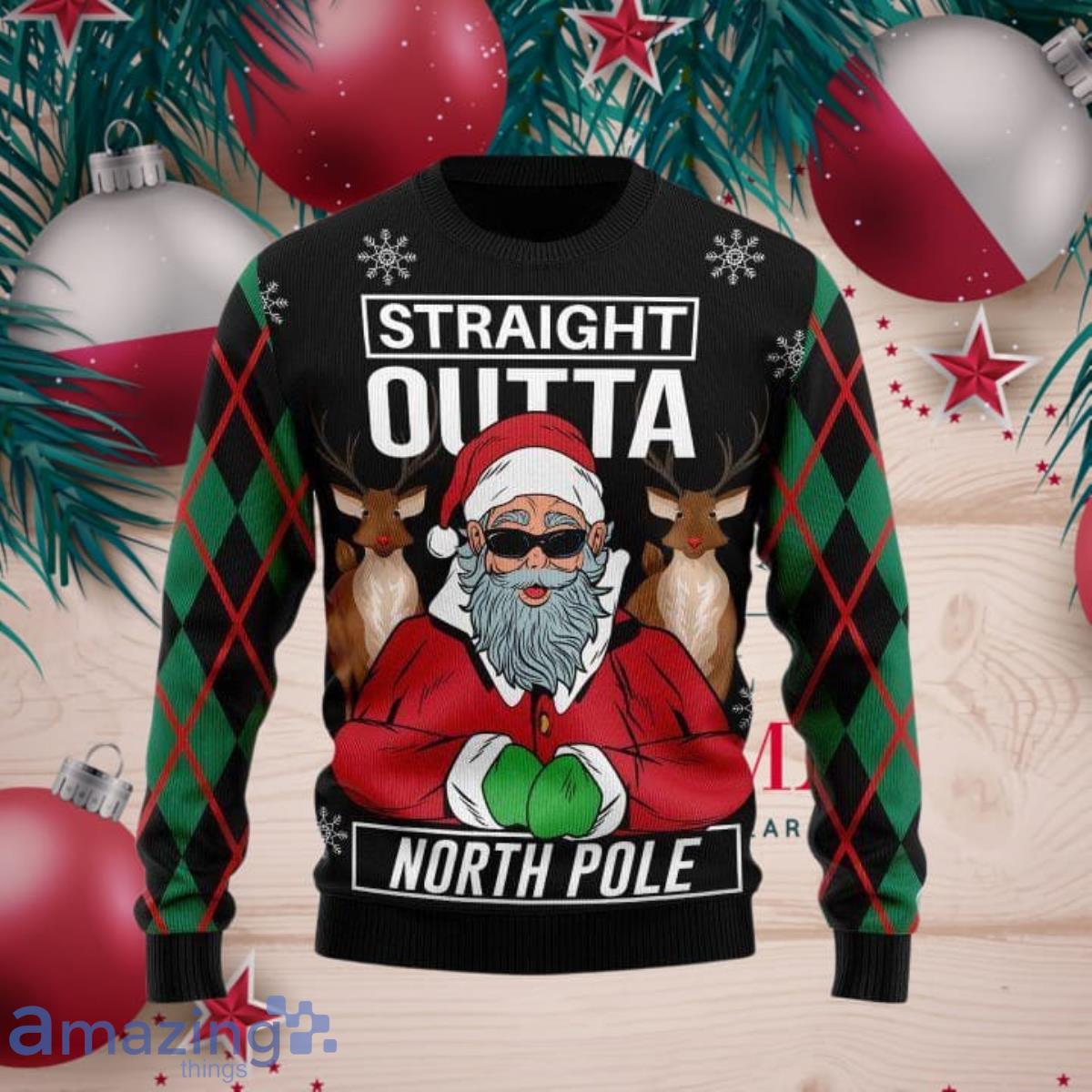 Straight outta the outlet north pole sweater