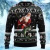 Santa Claus Fishing Lover Xmas Gift Christmas Outfits Gift Ugly Christmas Sweater 3D