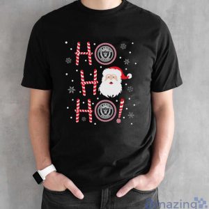 Santa Claus Ho Ho Ho Oakland Raiders Christmas image Santa Claus Ho Ho Ho Oakland Raiders Christmas - Black Unisex T-Shirt
