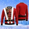 Santa Half Naked Christmas Unisex Ugly Sweater