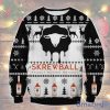Screwball 3D Ugly Christmas Sweater Christmas Gift