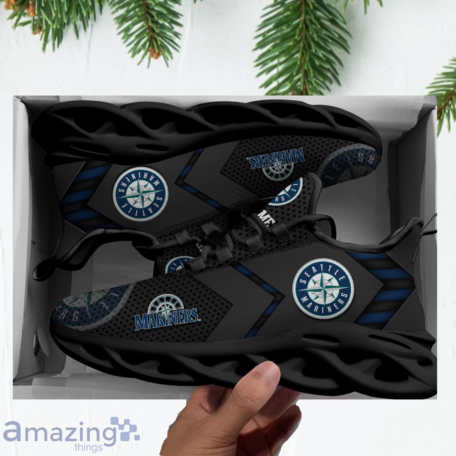 Seattle Mariners Personalized MLB Max Soul Shoes Sneakers Sport Shoes image Seattle Mariners Personalized MLB Max Soul Shoes Sneakers Sport Shoes Product Photo 2