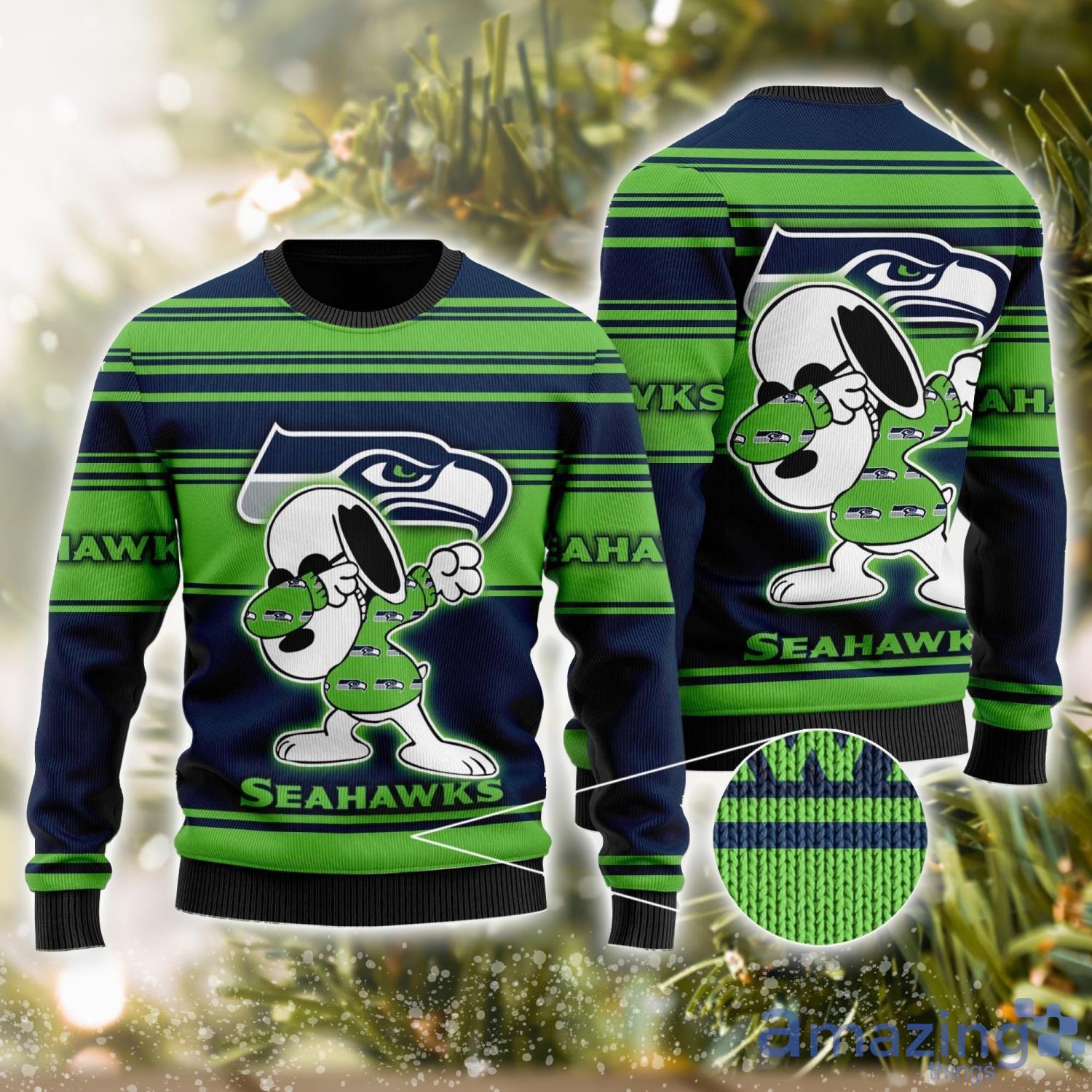 Seattle Seahawks Hot Trend 2023 Ugly Christmas Sweater - Shibtee