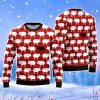 Sheep Black And White Red Christmas Unisex Ugly Sweater