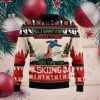 Skiing Ugly Christmas Sweater Style Gift For Men Women