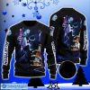 Skull Blue Moon All Over Print 3D Sweater For Men And Women
