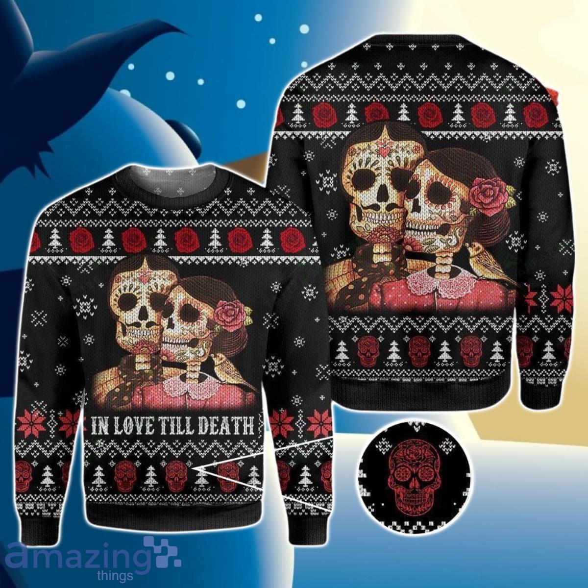 Christmas Gift Chicago White Sox Skull Pattern 3D Ugly Christmas