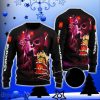 Skull Mcdonald’s All Over Print  Sweater For Men And Women