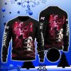 Skull Sonic Drive-in All Over Print 3D Sweater Halloween Gift