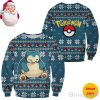 Snorlax Pokemon Christmas AOP Sweater