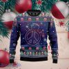 Snowman Peace Sign Ugly Christmas Sweater Style Gift For Men Women
