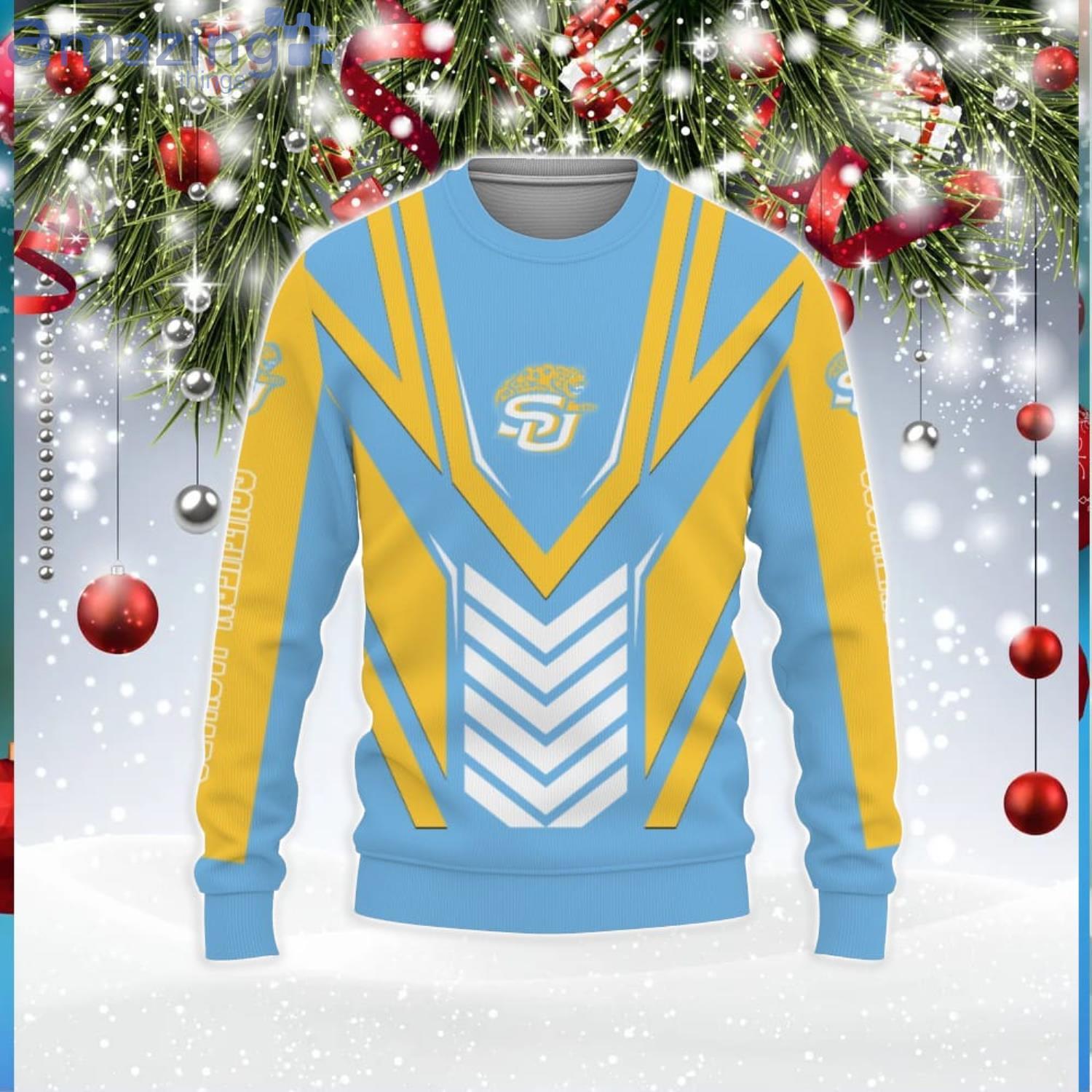 Southern Jaguars Gift For Fan American Sports Team 3D Sweater Unisex Christmas Gift image Southern Jaguars Gift For Fan American Sports Team 3D Sweater Unisex Christmas Gift Product Photo 1