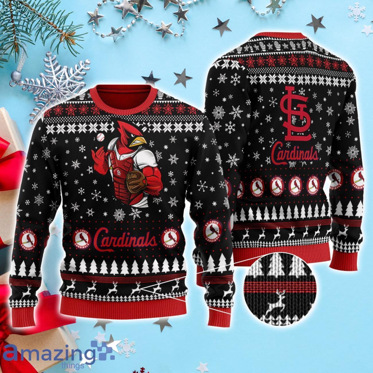 St. Louis Cardinals 3D Ugly Christmas Sweater Product Photo 1