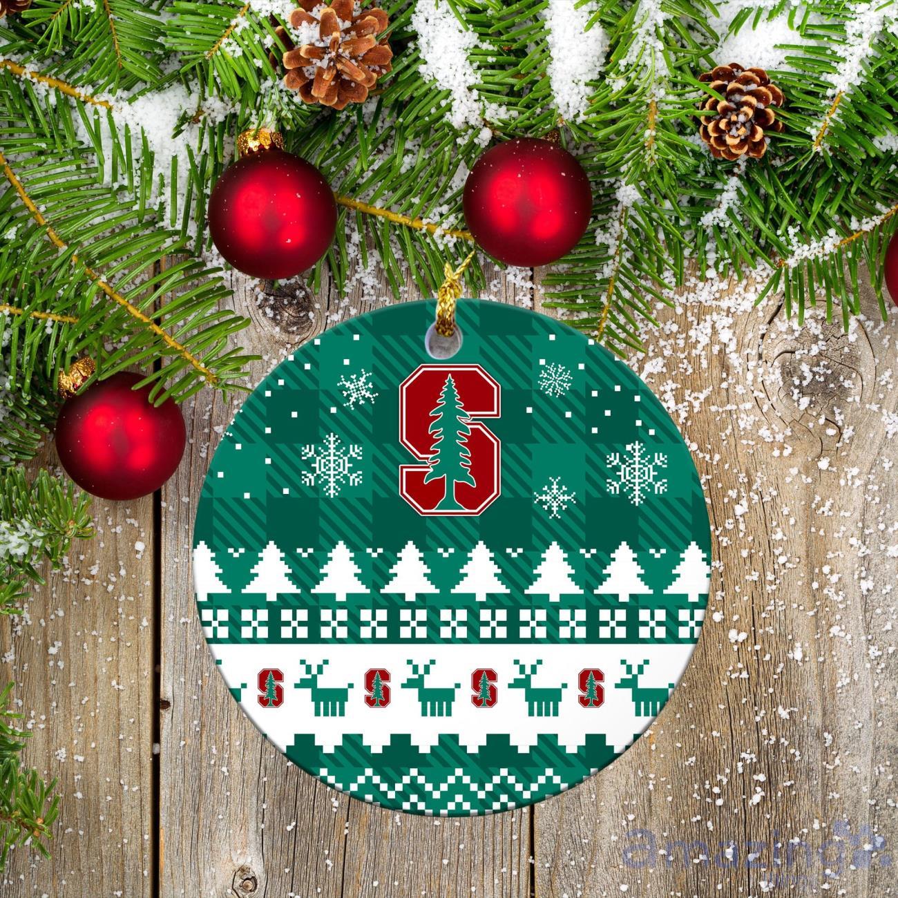 Stanford Cardinal Ceramic Ornament All We Want For Christmas Is More Time For Football Gift For Xmas image Stanford Cardinal Ceramic Ornament All We Want For Christmas Is More Time For Football Gift For Xmas Product Photo 2