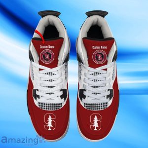 Stanford Cardinal Custom Name Air Jordan 4 Shoes Impressive Gift For Men Women Product Photo 2