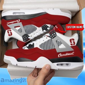Stanford Cardinal Custom Name Air Jordan 4 Shoes Impressive Gift For Men Women Product Photo 1