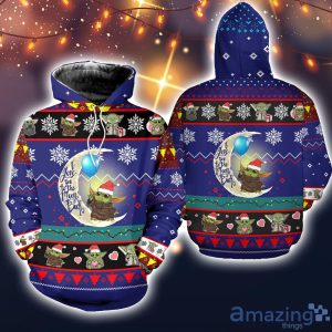 Star Wars Baby Yoda Cute 3D All Over Printed Ugly Christmas Sweater Sweatshirt Hoodie Christmas Gift Product Photo 4