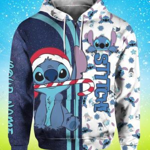 Stitch Custom Name Hoodie 3D Best Gift For Men And Women image Stitch Custom Name Hoodie 3D Best Gift For Men And Women Product Photo 2