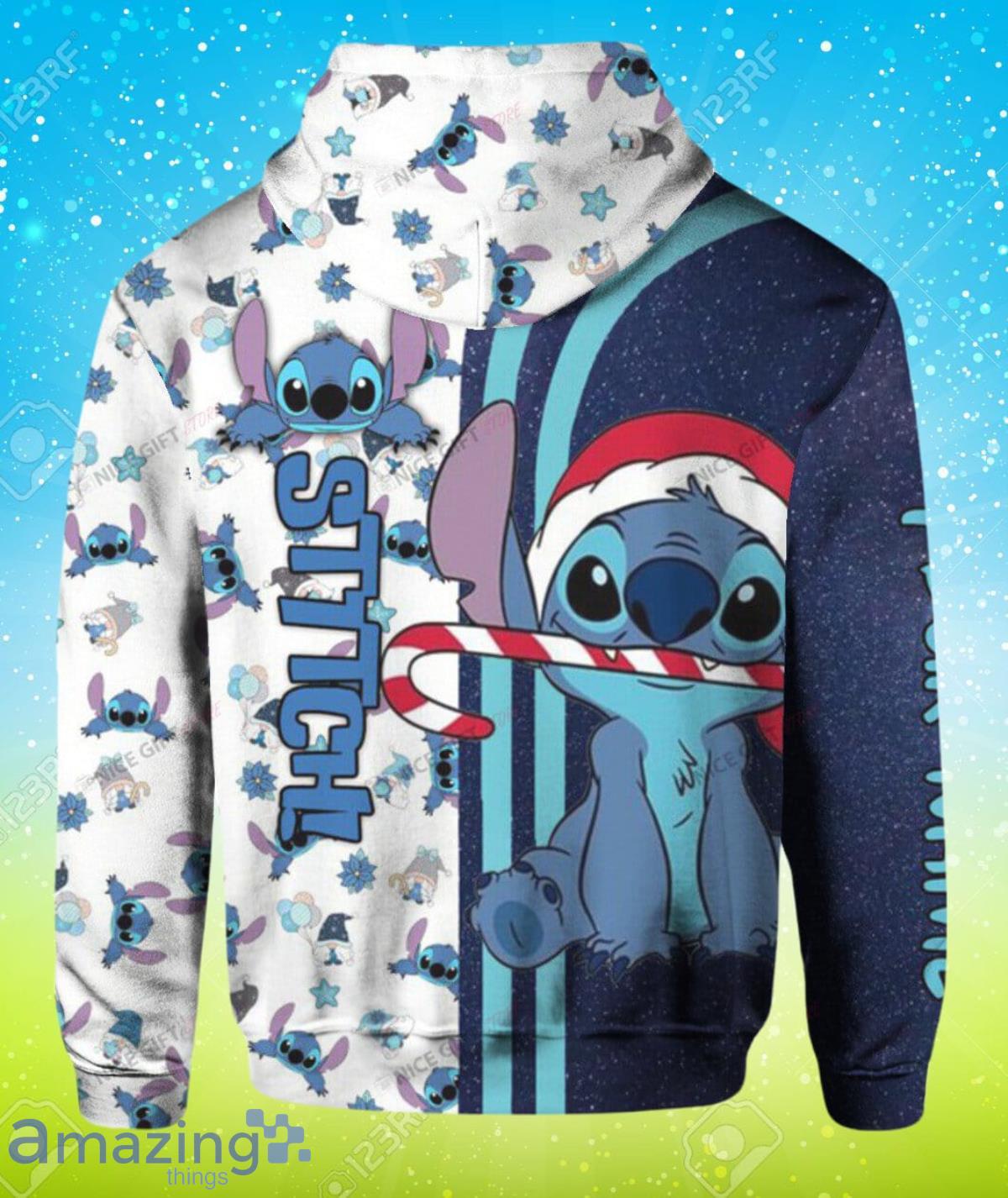 Stitch Custom Name Hoodie 3D Best Gift For Men And Women image Stitch Custom Name Hoodie 3D Best Gift For Men And Women Product Photo 3