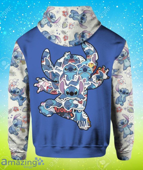 Stitch Custom Name Hoodie 3D Style Gift For Men And Women