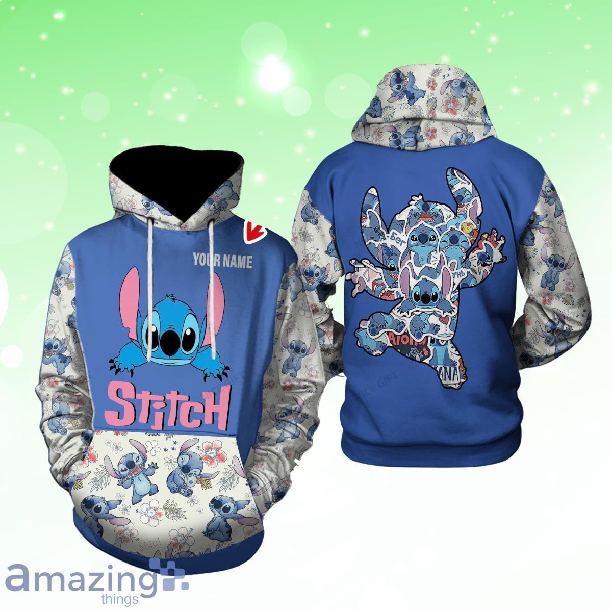 Stitch Custom Name Hoodie 3D Special Gift For Men And Women