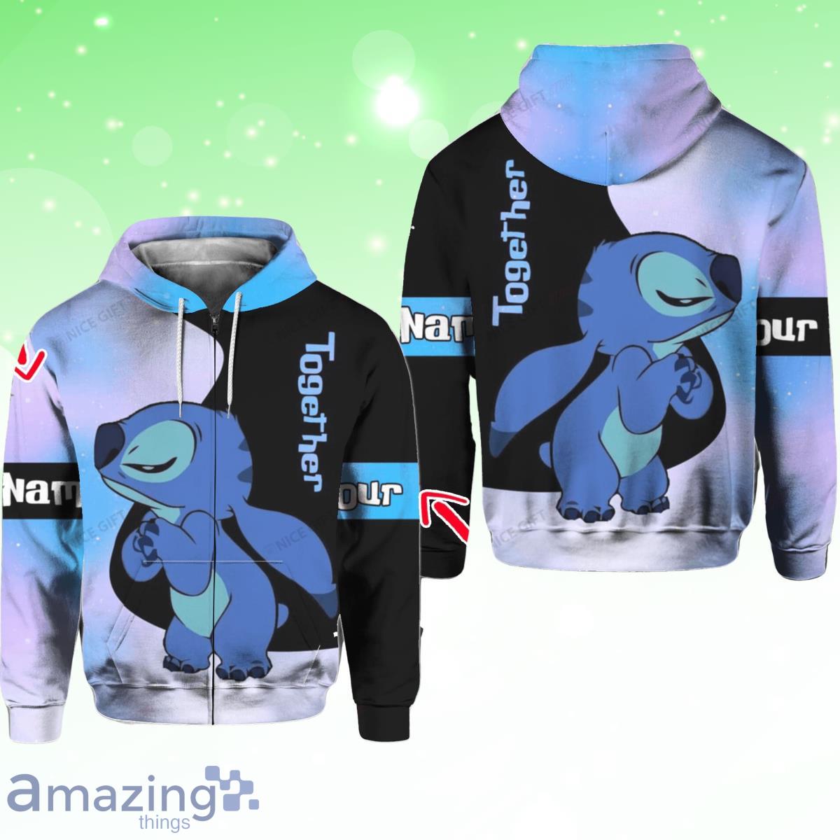 Stitch Custom Name Hoodie 3D Style Gift For Men And Women