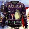 Studio Ghibli Totoro Rain Miyazaki Ugly Christmas Sweater Impressive Gift For Men And Women