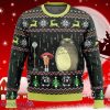 Studio Ghibli Totoro Rain Ugly Christmas Sweater Unique Gift For Men And Women