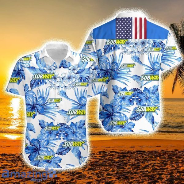 Subway Short Sleeve 3D Hawaiian Shirt