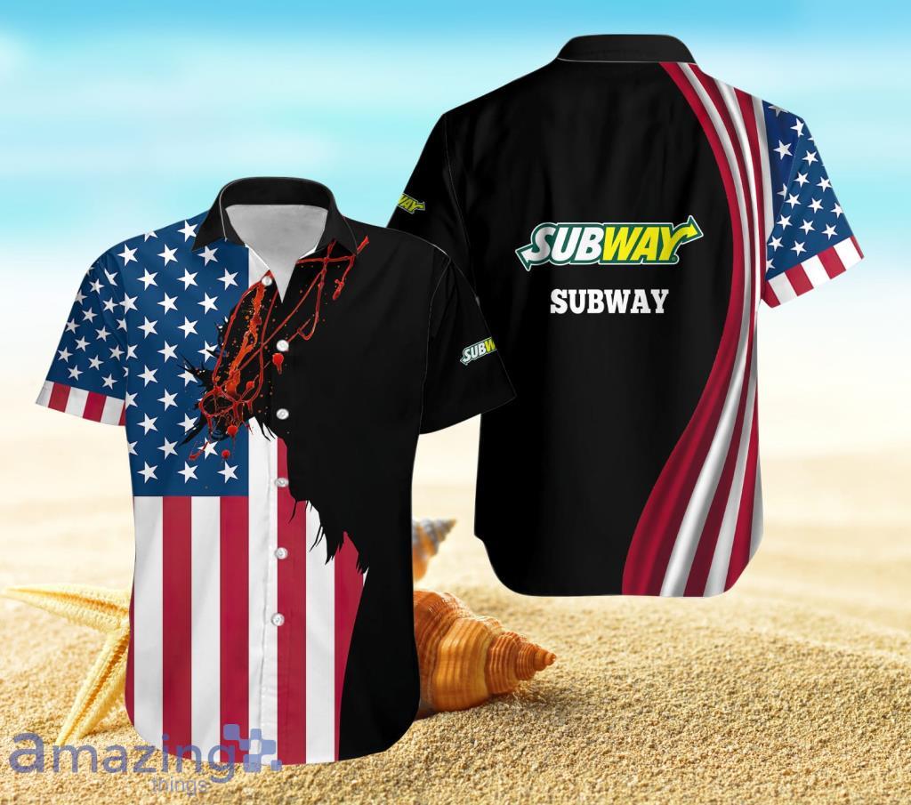 Subway Short Sleeve 3D Hawaiian Shirt