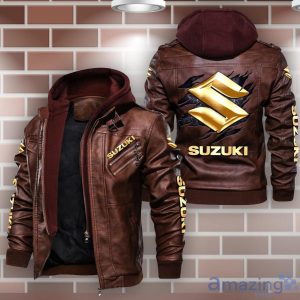 Suzuki Leather Jacket Best Gift For Men Father's Day Gift Product Photo 2