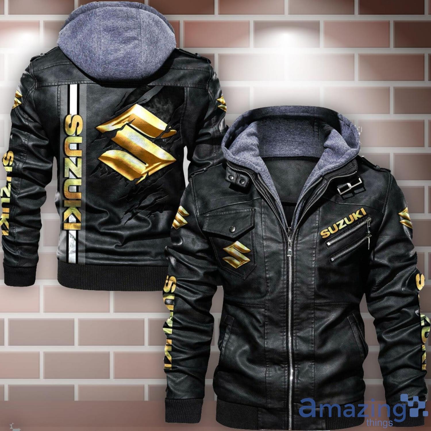 Suzuki Leather Jacket Special Gift For Men image Suzuki Leather Jacket Special Gift For Men Product Photo 1