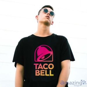 Taco Bell Pink and Yellow Ombre Shirt - G500 Gildan T-Shirt