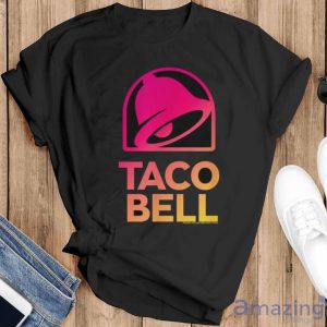 Taco Bell Pink and Yellow Ombre Shirt - Black T-Shirt