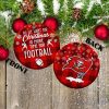 Tampa Bay Buccaneers Ceramic Ornament All We Want For Christmas Is More Time For Football Gift For Xmas
