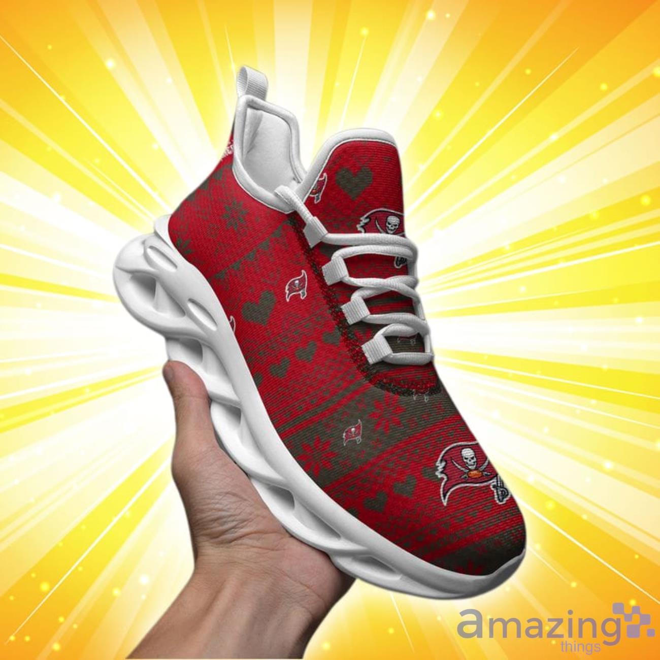 Tampa Bay Buccaneers Christmas Patterns Max Soul Shoes image Tampa Bay Buccaneers Christmas Patterns Max Soul Shoes Product Photo 2