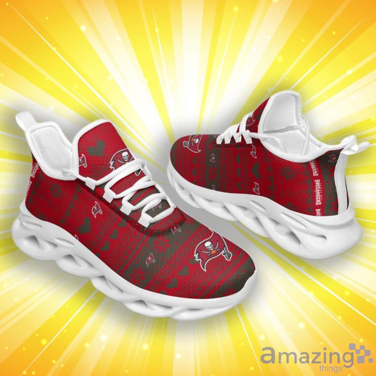 Tampa Bay Buccaneers Christmas Patterns Max Soul Shoes image Tampa Bay Buccaneers Christmas Patterns Max Soul Shoes Product Photo 3