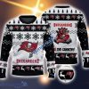 Tampa Bay Buccaneers Fans Logo Snowflake Pattern Ugly Christmas Sweater Black