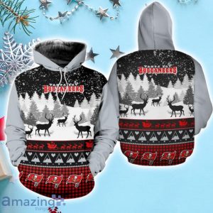 Tampa Bay Buccaneers Snow Reindeer Christmas Hoodie Product Photo 1