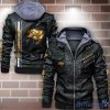 Tampa Bay Buccaneers Striped Style Leather Jacket For Fans