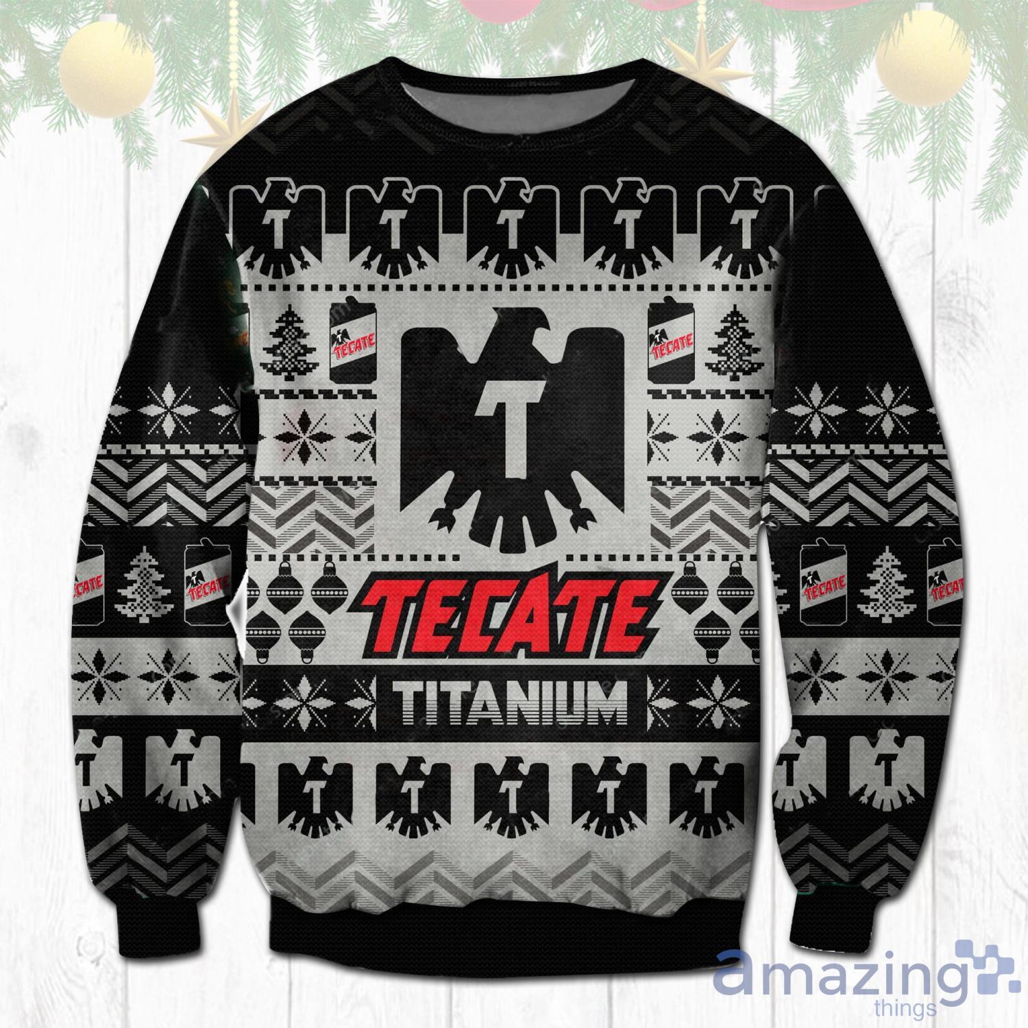 Tecate Titanium 3D Ugly Christmas Sweater Christmas Gift image Tecate Titanium 3D Ugly Christmas Sweater Christmas Gift Product Photo 1