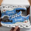 Tennessee Titans Christmas Pattern Print Special Style Max Soul Shoes