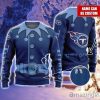 Tennessee Titans NFL Football Custom Name Ugly Christmas Sweater