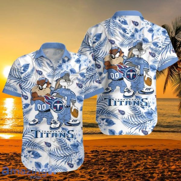 Tennessee Titans Taz And bugs NFL Teams Hawaiian Shirt Gift For Men And Women Product Photo 1