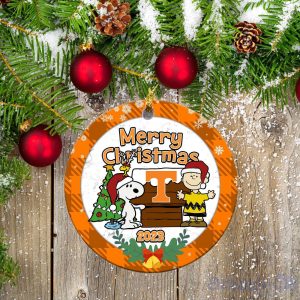 Tennessee Volunteers Ceramic Ornament Snoopy Christmas Special Gift Product Photo 1