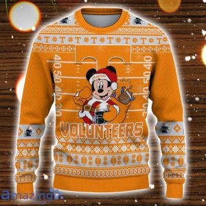 Tennessee Volunteers Mickey Player Custom Name And Number Ugly Christmas Sweater Product Photo 2